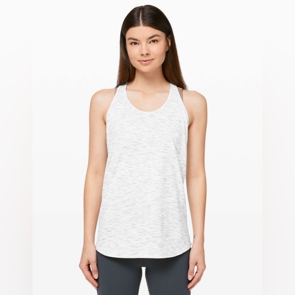 Lululemon Essential Tank in Tiger Space Dye Hail White women’s size 10 - Picture 5 of 10